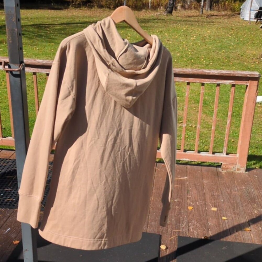 Earth Yoga Sz XL Sweatsuit Beige Y2K Athleisure Sporty Track Walking Comfy Soft - Picture 5 of 13